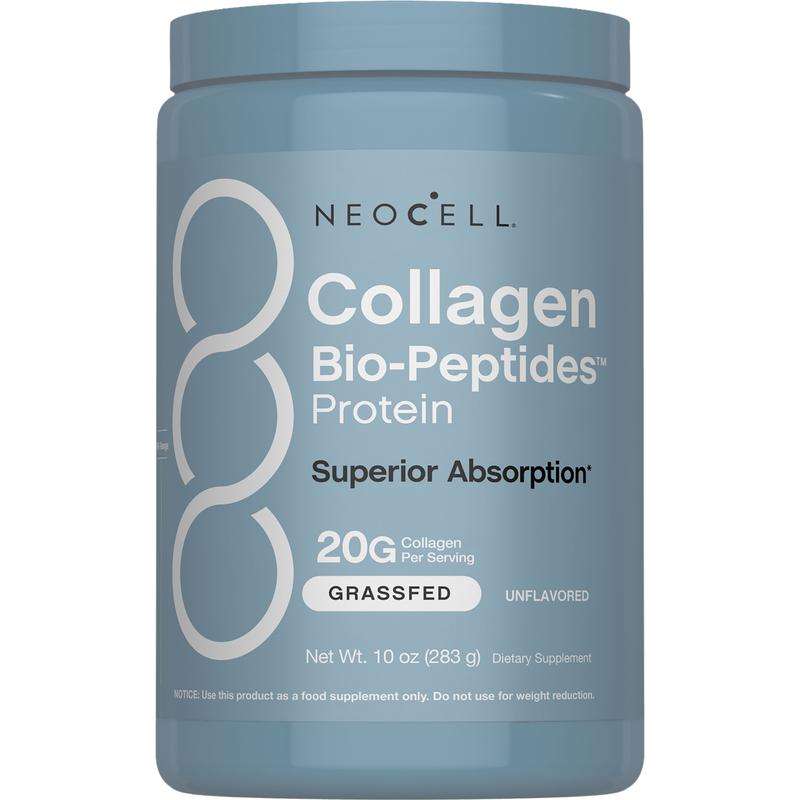 NeoCell Collagen Bio-Peptides Powder - 10oz - Superior Absorption - Grassfed Protein Supplement - Advanced with 18 Essential Amino Acids