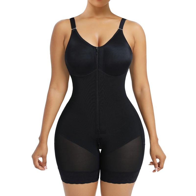 Women’s YIANNA Fajas Colombianas shapewear  Tummy Control Butt Lifter Shaper with Zipper Crotch detachable shoulder strap