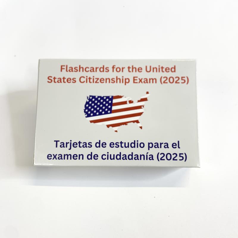 U.S. Civics Test Flash Cards English/Spanish 2025