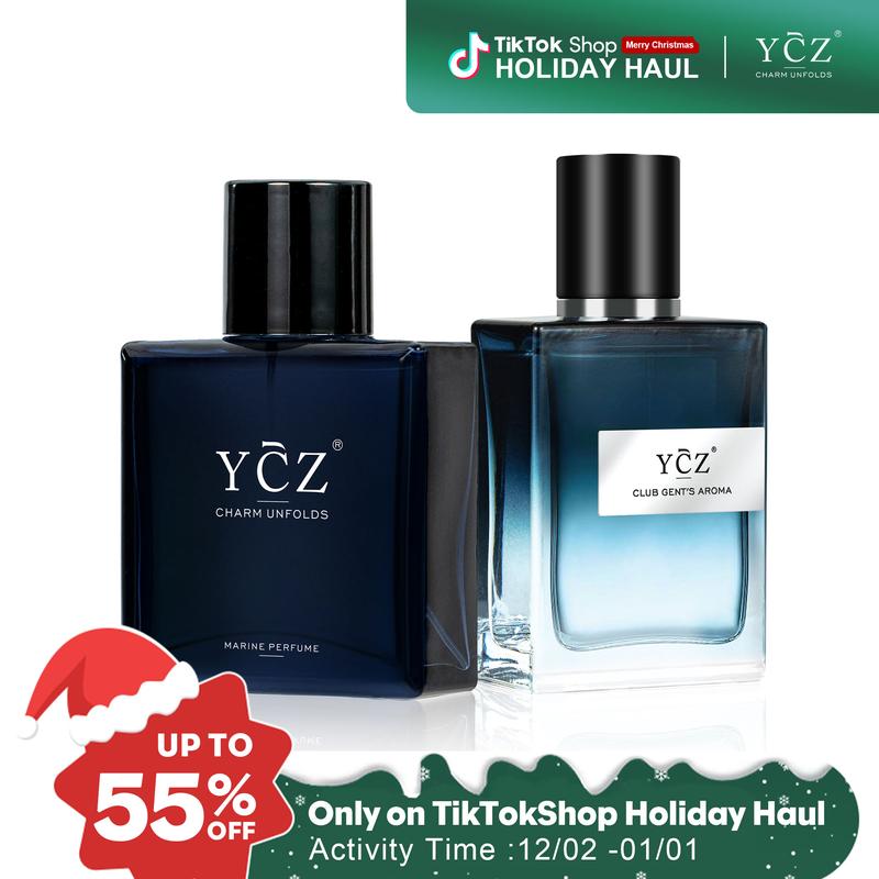 YCZ Classic Fragrance Ensemble - Iconic Gentlemen's Cologne Set with Marine & Club Aroma - Longlasting Liquid Scent for All Occasions - Luxurious Perfume - Combo Combo#Summervibes