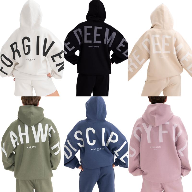 GLO Kingdom Essential Hoodie | Core Collection | Oversized Christian Hoodie  Cotton Fabric Pocket  Womenswear