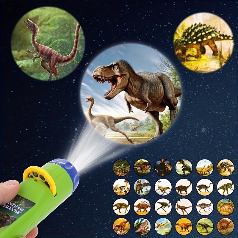 Dinosaur Projector Flashlight, Portable Dinosaur Night-Light Projector Toy, Ideal Gift