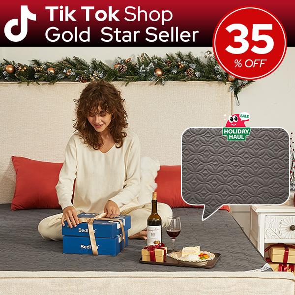 【BEDLORE】Big Copper Coin Pattern Waterproof Mattress Protector, Soft & Dirt-Proof Fabric with Deep Pockets (Fits 6–18 Inches), Ideal for Bedroom, College Dorm & Hotel Use