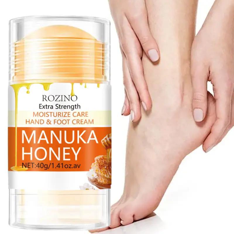 40g Honey Hand & Foot Care Stick, Hydrating Hand & Foot Moisturizer For Rough and Cracked Skin, Daily Skin Care For Hands, Elbows and Feet, Foot Care Cream, Foot Care Product, Moisturizing Foot Care