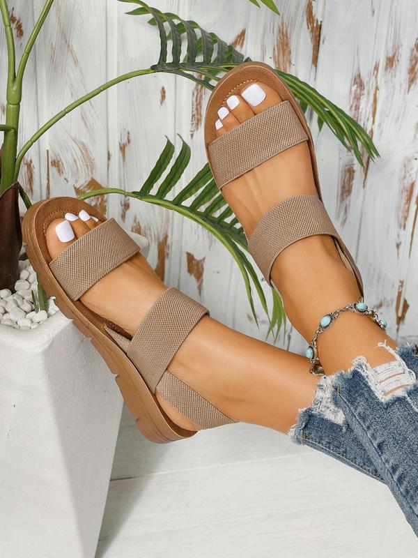 Women's Summer 2024 Fashionable Slip on Flat Sandals, Bohemian Trending Sandals, Boho Sandals, Bohemian Style Sandals, Casual Comfortable Sandals for Beach Party, Simple Comfortable Shoes for Indoor and Outdoor