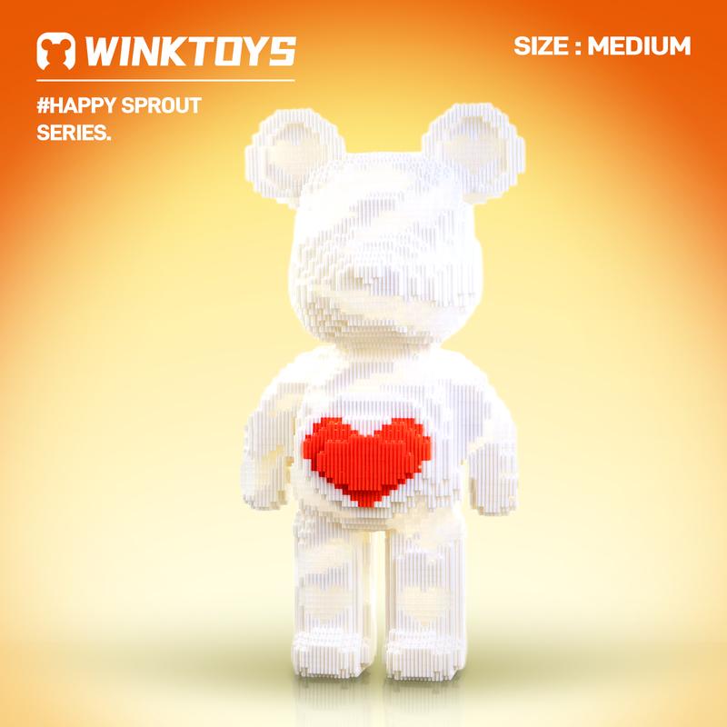 [Buy 2 Get 1 Free]Bear Building Block,Winktoys building block, Bear Toys,Birthday Gift,Festival gift,building sets,Educational Building Blocks,Trend Decoration,Cool,Brick,Family Bonding,Easter