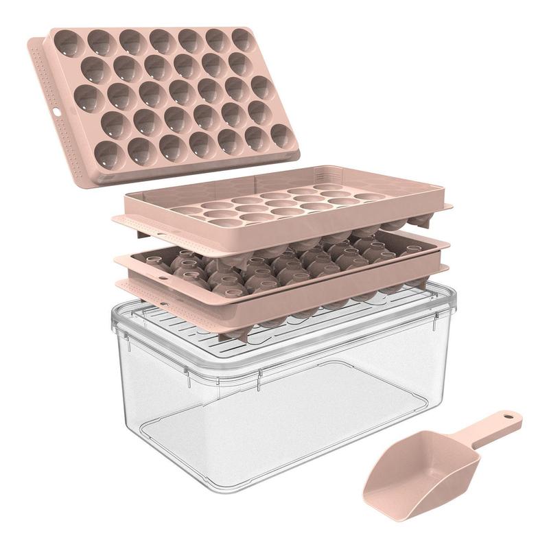 33-Ball Ice Mold, 1 Set Including Ice Cube Tray, Scoop and Plastic Storage Box, Ice Ball Making Tool, Ice Ball Maker, Ice Ball Molds, Ice Ball Trays for Home Kitchen Accessories and Gadgets #GLOBAL PICKS
