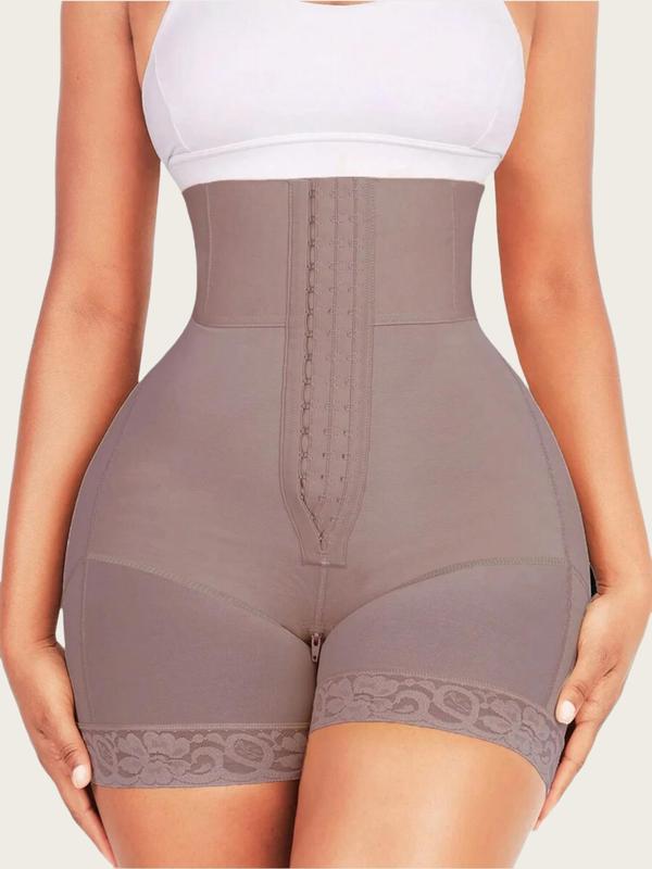 Women's High-Waisted Stretchy Shapewear Shorts, Tummy-Control and Butt-Lifting Fit Shaper, Women's Shaping Bottoms for Daily Wear Lace, Underwear, Garment, Womenswear