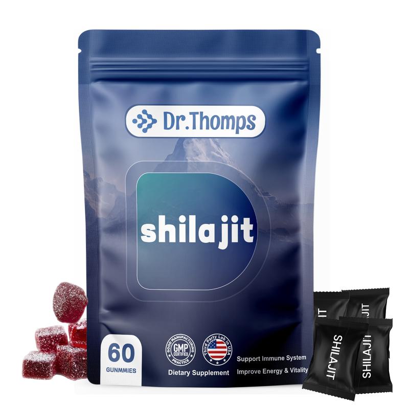 [buy 1 get 1]Dr.Thomps Premium Gold Himalayan Shilajit Gummies I Lab Tested I Individually Packaged I Ashwagandha, 75%+ Fulvic Acid & 85+ Trace Minerals I for Men, Women I Non-GMO I 100% Natural & Organic