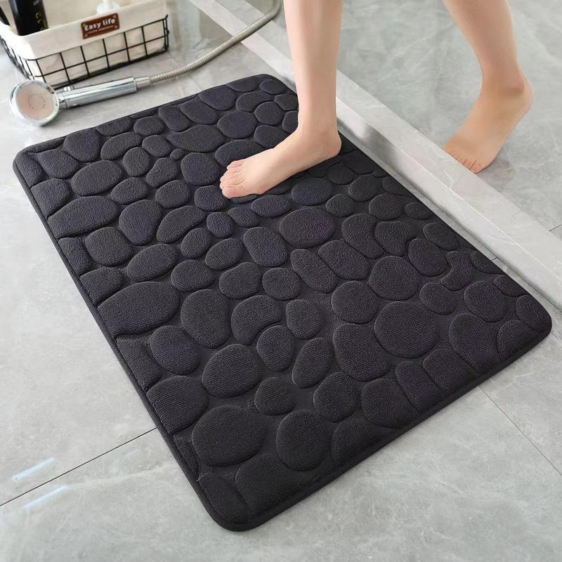 Bathroom Floor Mat, 1/2 Counts Soft Highly Absorbent Bathroom Mat Thick Bath Mat, Soft Bath Mats, Door Carpet Suitable for Bedroom Balcony Living Room Home Decoration Summer Gifts, Water Absorbent Mat #GLOBAL PICKS