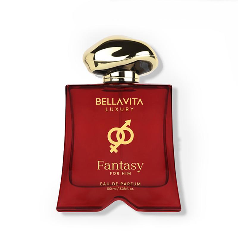 BellaVita Luxury's Mood Collection Fantasy for Him | EDP | Apple, Cinnamon, Musk | Premium Long-Lasting Fragrance for Men | 3.38 Fl.oz | Perfect Gift for Father's Day | Super Brand Day Exclusive