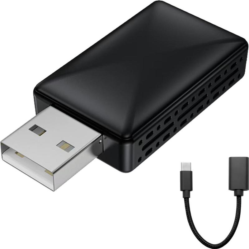 Wireless Car System Box, Adapter Compatible with CarPlay Android Auto, Convert Wired to Wireless Dongle, Plug & Play Vehicle System for iOS 10+ Android 11+