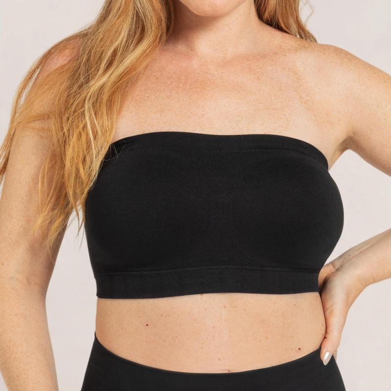 Shapermint Truekind Convertible Strapless Bandeau Bra with Wireless Comfort, Anti-Slip Grip & Removable Straps