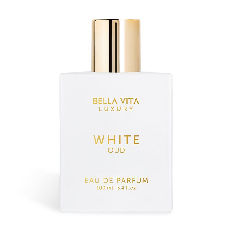 Bellavita Luxury White Oud Eau De Parfum 100ML | Elegant Unisex Perfume for Women & Men | Fresh Spicy Oud Fragrance | Long Lasting Luxury Scent | Women Perfume Gift Set | Super Brand Day Exclusive