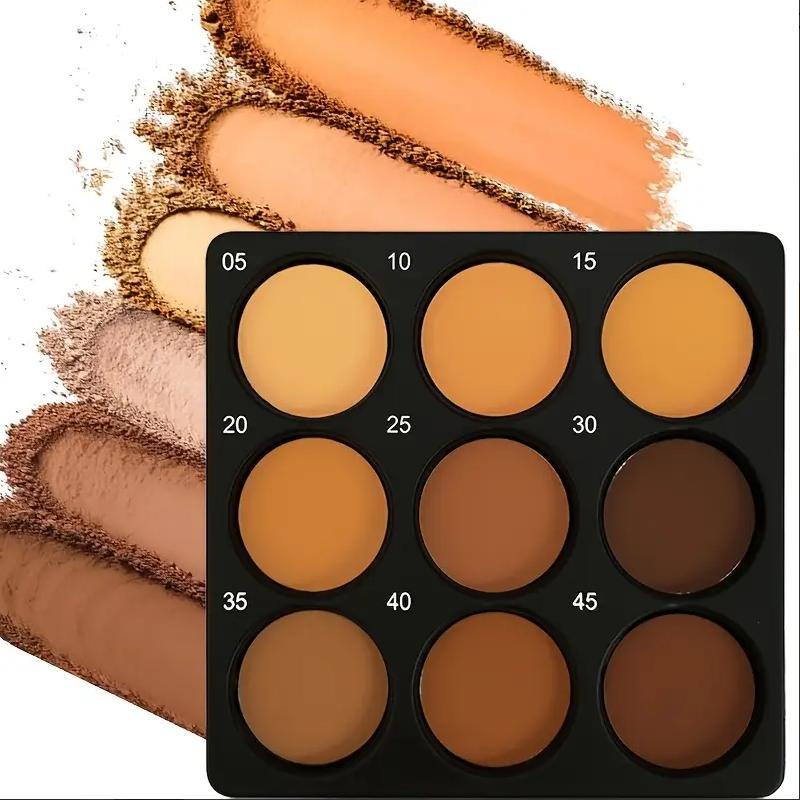 Matte Finish Shade Contour Palette, 1 Count Long-Lasting Waterproof Concealer Palette for Daily Use, Facial Makeup Product with Buildable Matte Contour, Contouring Palette, Cosmetic Bronzer
