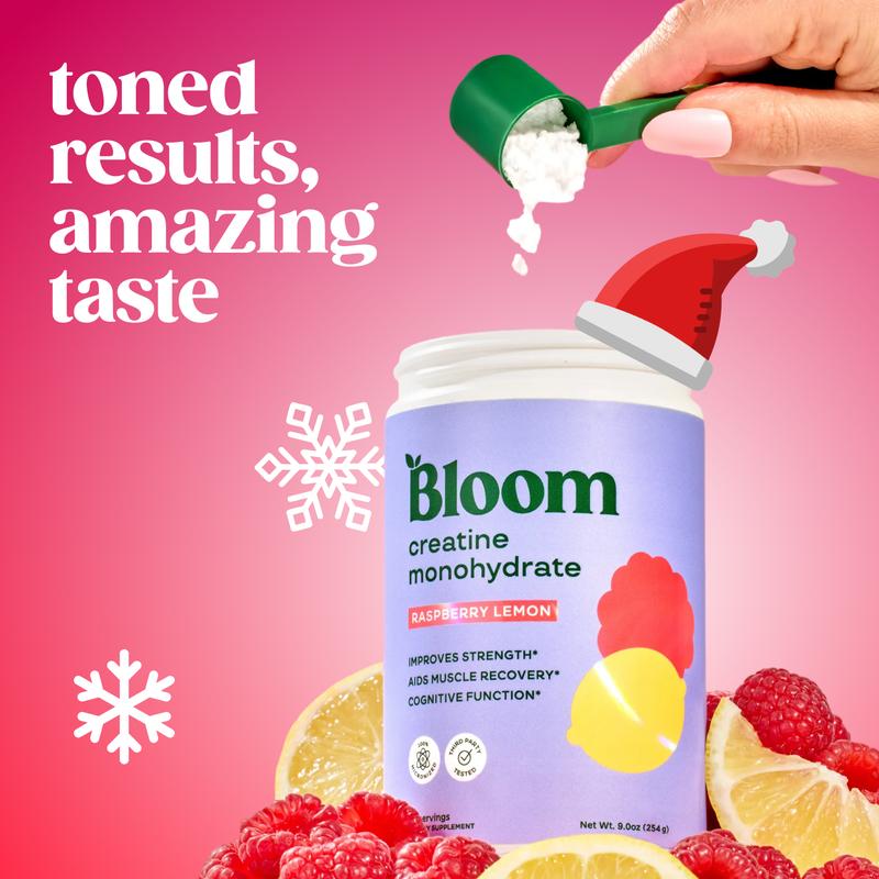 Bloom Nutrition Creatine Monohydrate Powder (40 Servings) - Supports Energy, Cognitive Health, Hydration & Post Workout Muscle Recovery - Creatine for Women
