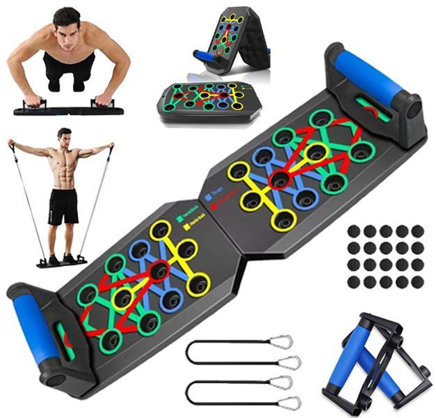 5-in-1 Push-up Board, 1 Set Home Push-up Training Board, Chest Muscle Abdominal Muscle Training Equipment for Men & Women, Strength Training Equipment, Portable Home Gym System, Suitable for Users of all Body Types, Gifts for Fitness Enthusiasts