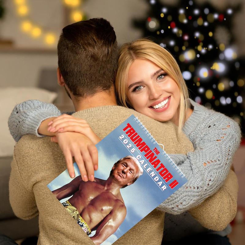 Donald Trump 2025 Advent Calendar - Monthly Wall Calendar with Humorous Expressions, Inspirational Quotes & Motivational Design