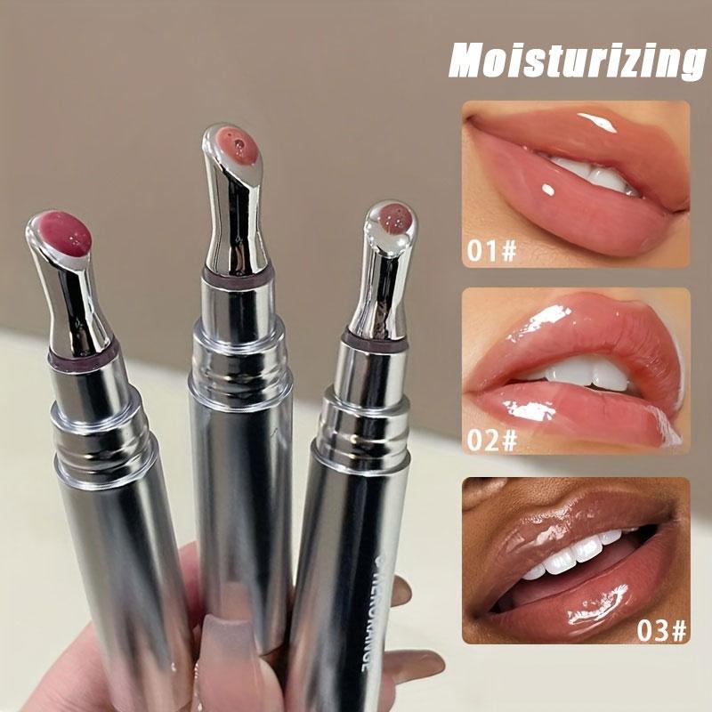 Colored Lip Gloss, 1 Count Moisturizing Hydrating Radiant Lip Glaze, Glossy Lip Glaze Stick, Plumping Lip Oil Lipstick for Girls & Women, Makeup
