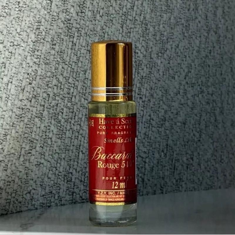 Baccarat Rouge 540 12 ML Oil-Based Fragrance in Travel-Friendly Roller Bottle rouge  540 fragrance  deluxe