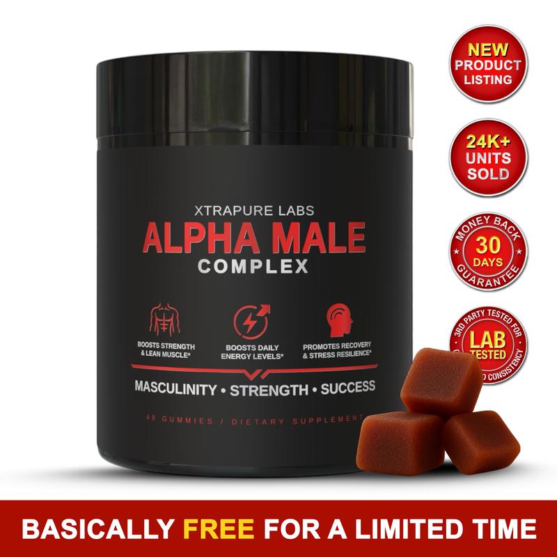 Alpha Male Complex – Clinically Dosed High Potency Men's Health Supplement | Tongkat Ali, Shilajit, Turkesterone & More