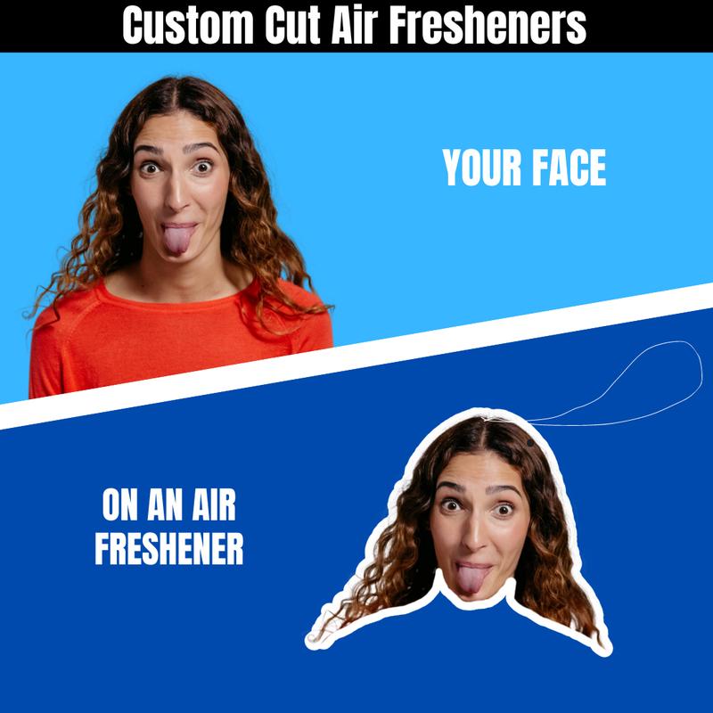 Personalized Photo Air Freshener - Custom Cut Vanilla Coffee Scented Car Freshener for Boyfriend Girlfriend Husband Wife Women Decor Accessories Car Deodorizer Car Diffuser