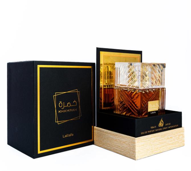 Lattafa Khamrah Unisex Perfume - Rich Arabic Aromatic Spicy Scent, Fragrance Parfum, Alcohol-Based, Highly Scented, Long-Lasting Perfume, Single Item