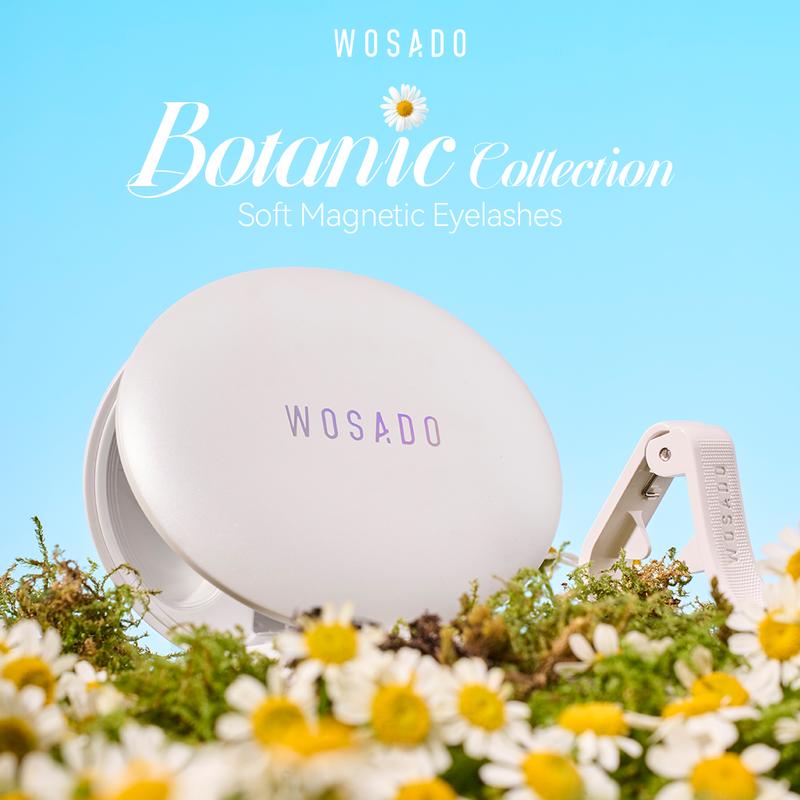 WOSADO Botanic Collection Extended- Band Soft Magnetic Eyelashes All-in-One Box Waterproof Reusable Glue-Free Eyeliner-Free Makeup Cosmetic