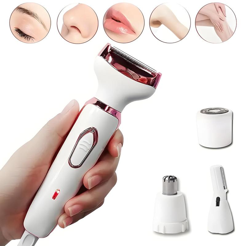 Electric Shaver for Women, Rechargeable & Portable Shaver Kit, Lady Electric Shaver for Face, Nose, Legs, Underarm & Bikini, Wet & Dry Painless Shaving, Clipper Razor, Cordless Shaver