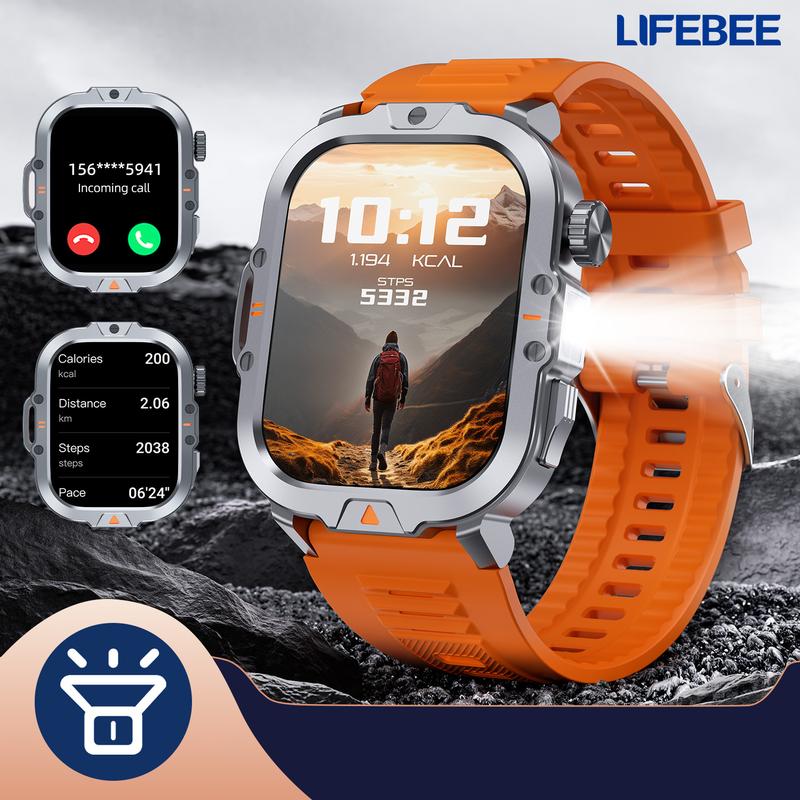 LIFEBEE Multifunctional Smart Watch, Fashionable Digital Watch with Flashlight, waterproof multifunctional watch, Sports Smart Watches for Men & Women Gift