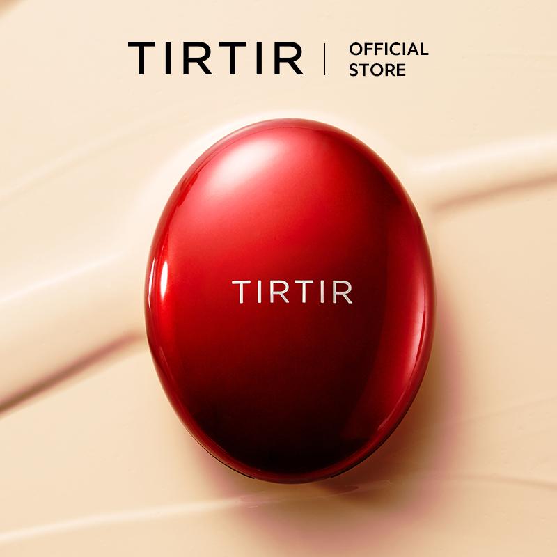 [TIRTIR Official] Mask Fit Red Cushion Foundation Korean Makeup 0.63oz Satin Finish Lightweight Radiant Coverage 40 Shades Range Effortless Application