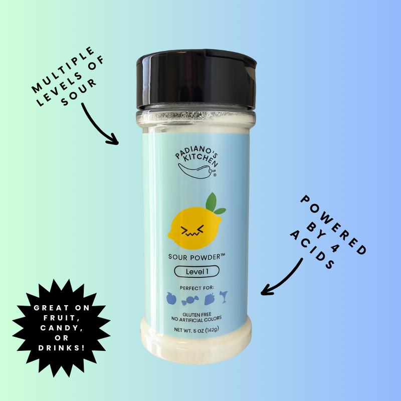 Literally Sour Powder - Sugar and Sour Mix - Dye Free - 5oz - Perfect for Fruit, Candy, Drinks