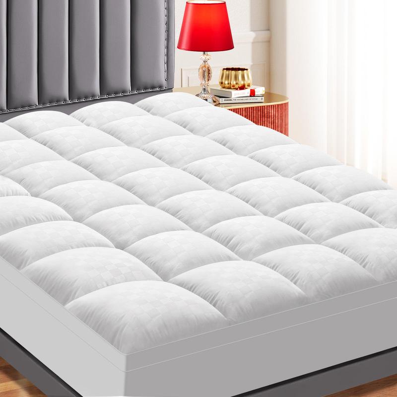 [Summer Vibes]WeCharmer Extra Thick Mattress 1000&500 GSM Topper, Down Alternative Overfill Plush Mattress Pad, Cooling Pillow Top with 8-21Inch Deep Pocket