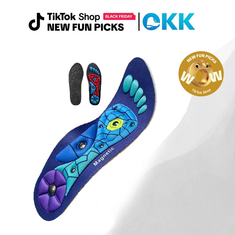 Insoles for Foot Pain Relief, 220+ lbs Support for Plantar Fasciitis, High Arches, Flat Feet, Shock Absorbing, Arch Support, Anxiety & Migraine Relief, Reduces Fatigue for Work & Running, Comfort for Men & Women, Helps with Neuropathy & Swelling