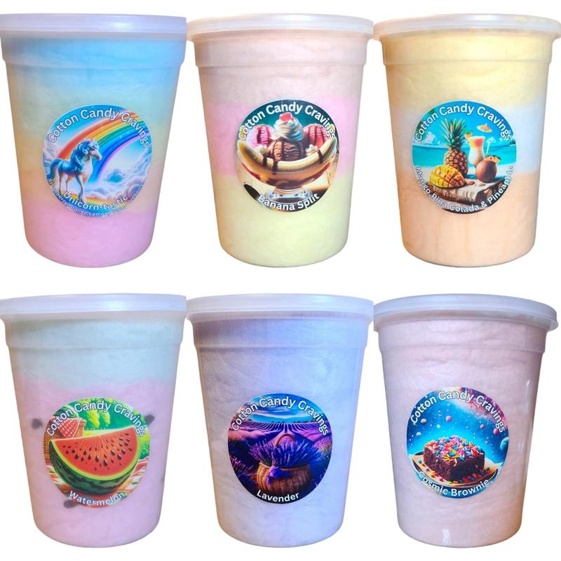 Tubs of Cotton Candy