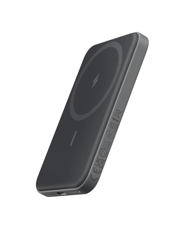 Anker 621 Magnetic Portable Charger (MagGo), 5,000mAh Wireless Power Bank with USB-C Cable, Magsafe-Compatible Battery Pack for iPhone Series