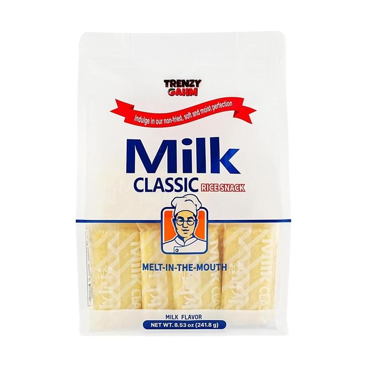 NEW Melon Flavor Alert, ORBIT TRENZY GAHM Milk Classic Rice Crackers 8.53 oz Korean Snack Mild Milky Flavor Delicious Crispy Protein Treat Melt-in-the-Mouth Ricecakes Light Flavor Melting