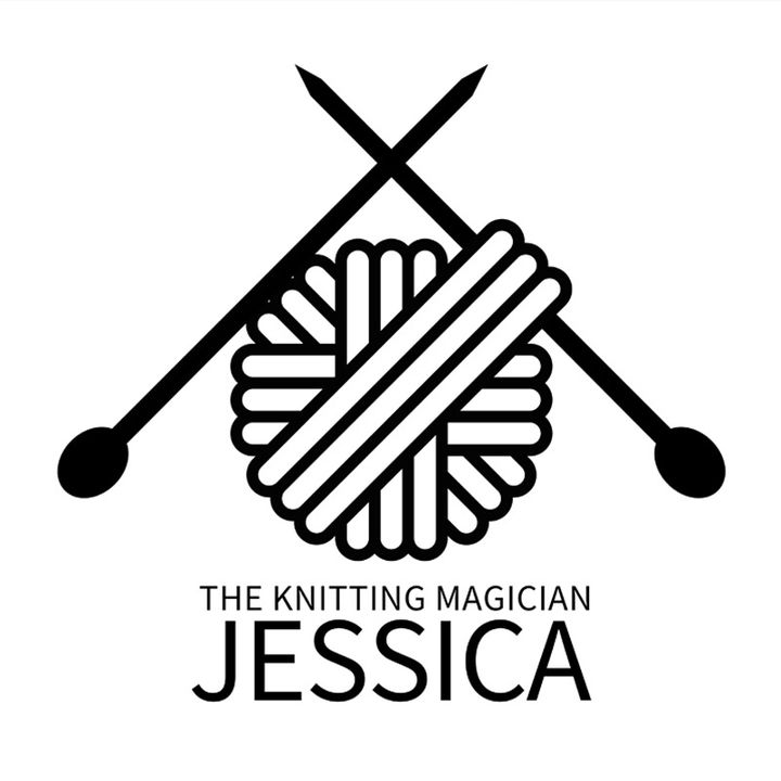 Jessica plays with yarn