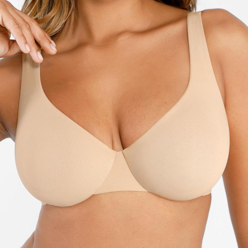 FeelinGirl FeelSoft Minimizer Bras for Women Comfort Underwire Balconette Bras Plus Size Full Coverage No Padded Seamless Everyday Bras Womenswear Comfortable