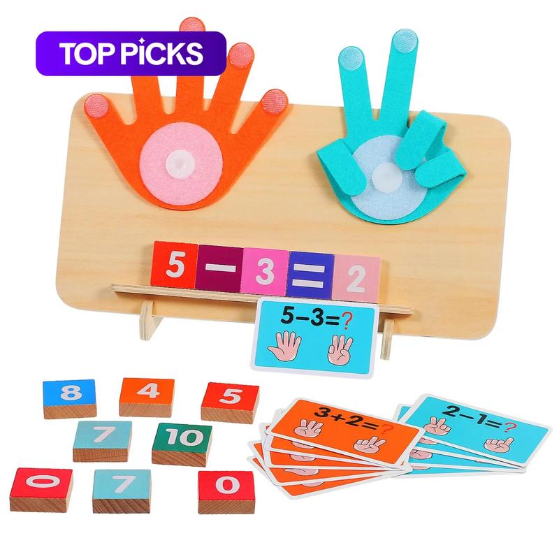 Multifunction Colorful Educational Math Manipulatives Number Counting Blocks, Math Learning Tools, 1 Set Finger Counting Math Montessori Toys for Boys and Girls, Birthday Gifts #TOP PICKS