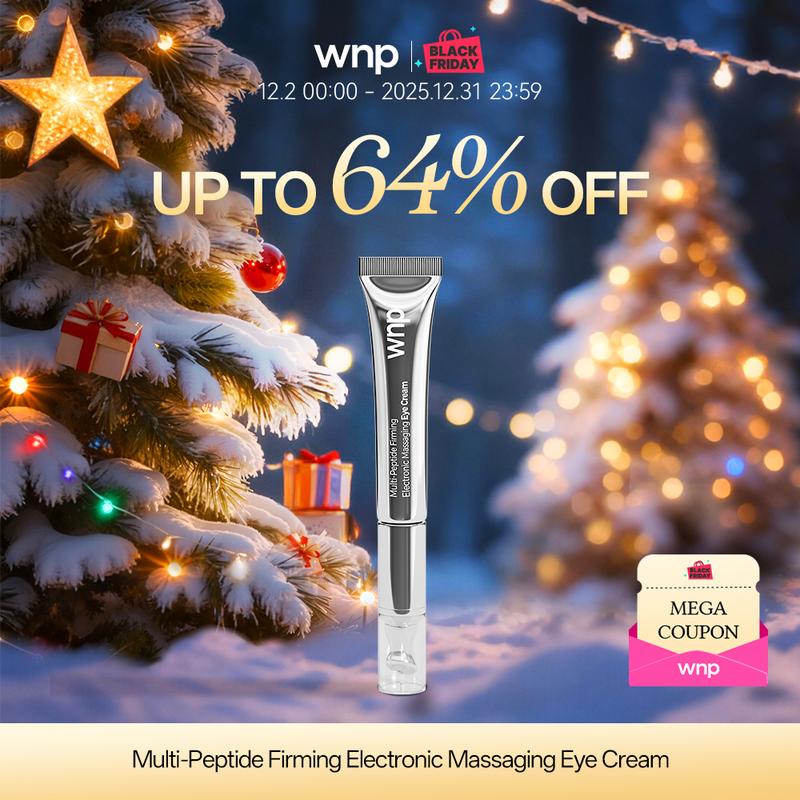 [WNP Official] Futura Tech Skin Set | 3% Hyaluronic Acid Serum, Deep Nourishment | Electronic Massaging Eye Cream, Helps Reduce Fine Lines and Dark Circles | BrightPop Vitamin C Serum, Fades Dark Spots & Evens Tone