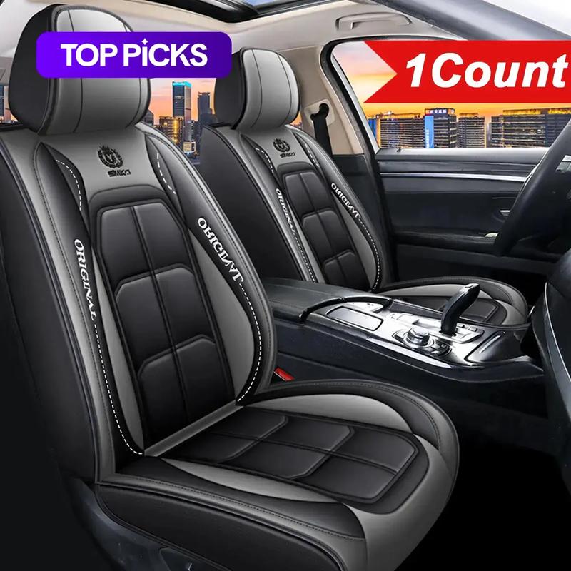 Car Front Seat Cover, 1 Count PU Leather Car Seat Protector, Universal Car Seat Cover, Car Seat Cushion, Auto Interior Accessories #GLOBAL PICKS