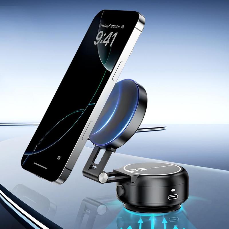 Automotive Navigation Electric Suction Cup Type Phone Holder, Portable Electric Suction Cup Type Phone Bracket, Universal Navigation Bracket for Car, Automotive Accessories, Boyfriend Gift
