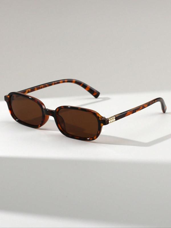 Unisex Vintage Sunglasses, Trendy Casual Sunglasses for Everyday Use, Fashion Accessories for Outdoor Activities