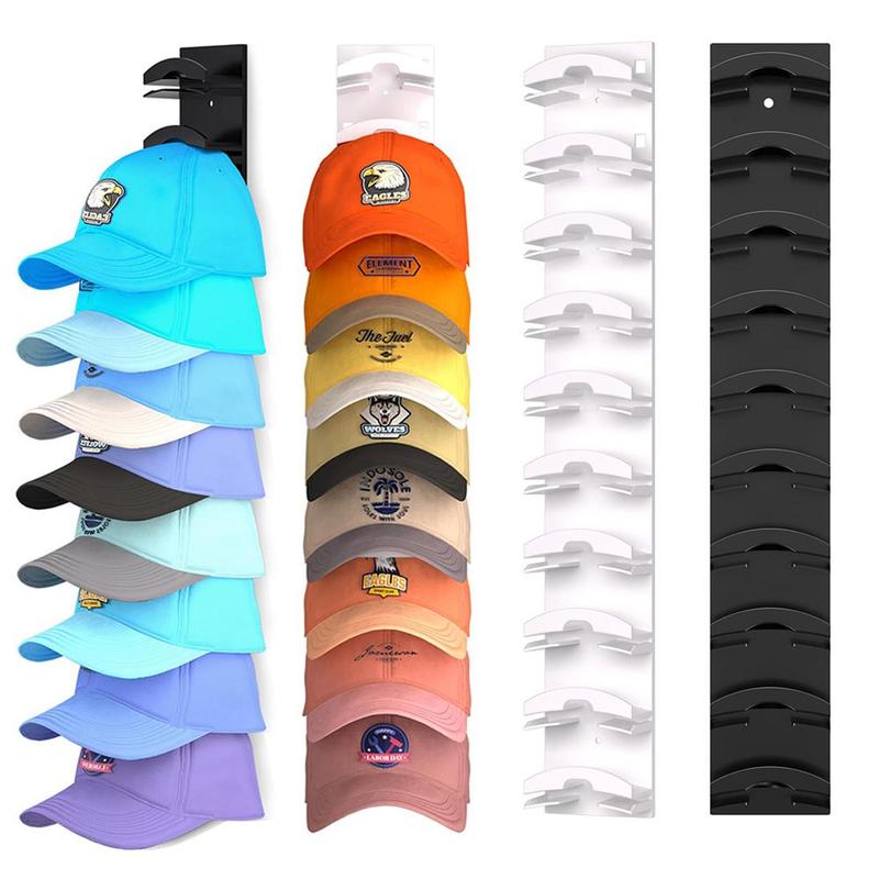 Multi-Layer Hat Organizer for Baseball Caps, 1 Count Punch-Free Hat Rack, Hat Storage Display Rack for Door, Closet, Living Room and Bedroom