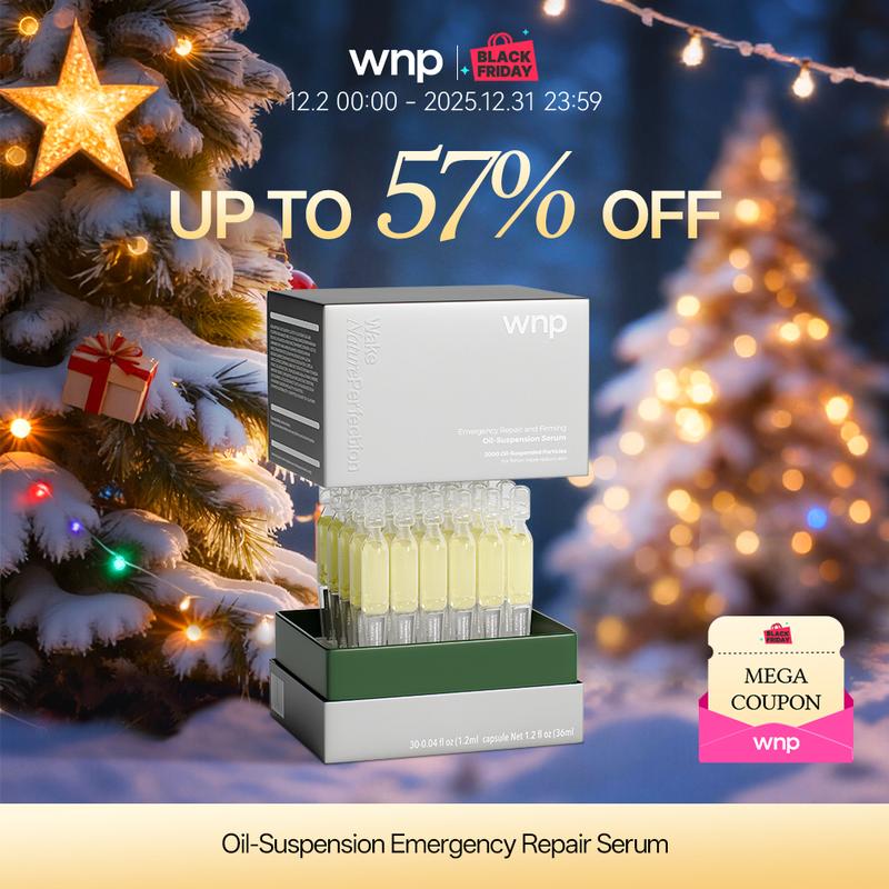 [WNP Official] Oil-Suspension Serum | 3 types of collagen + anti-aging peptides | Repairs and strengthens the skin barrier | Reduces dryness and redness | Locks in moisture | Firms skin and smooths fine lines | Perfect for dry or sensitive skin