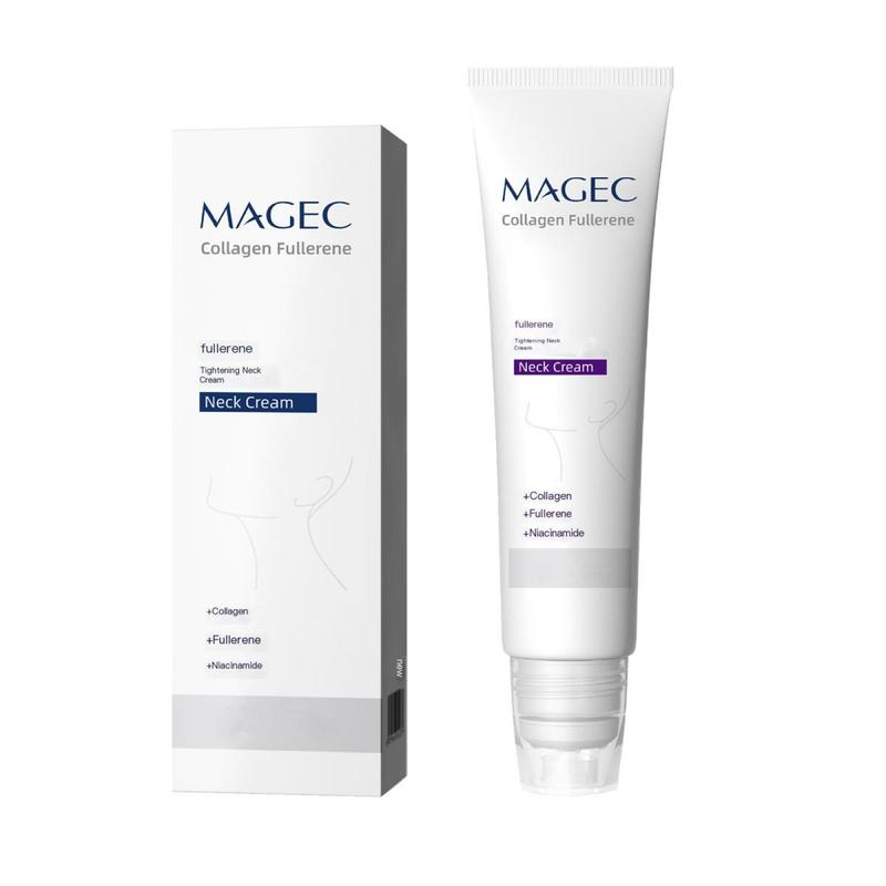Reduces Wrinkles and Double Chin,Five Rollers for All Around Massage,Neck Firming Cream,Collagen Neck Cream,Relieves Edema,Suitable for Wrinkled Skin,with Hyaluronic Acid,VitaminC+E.