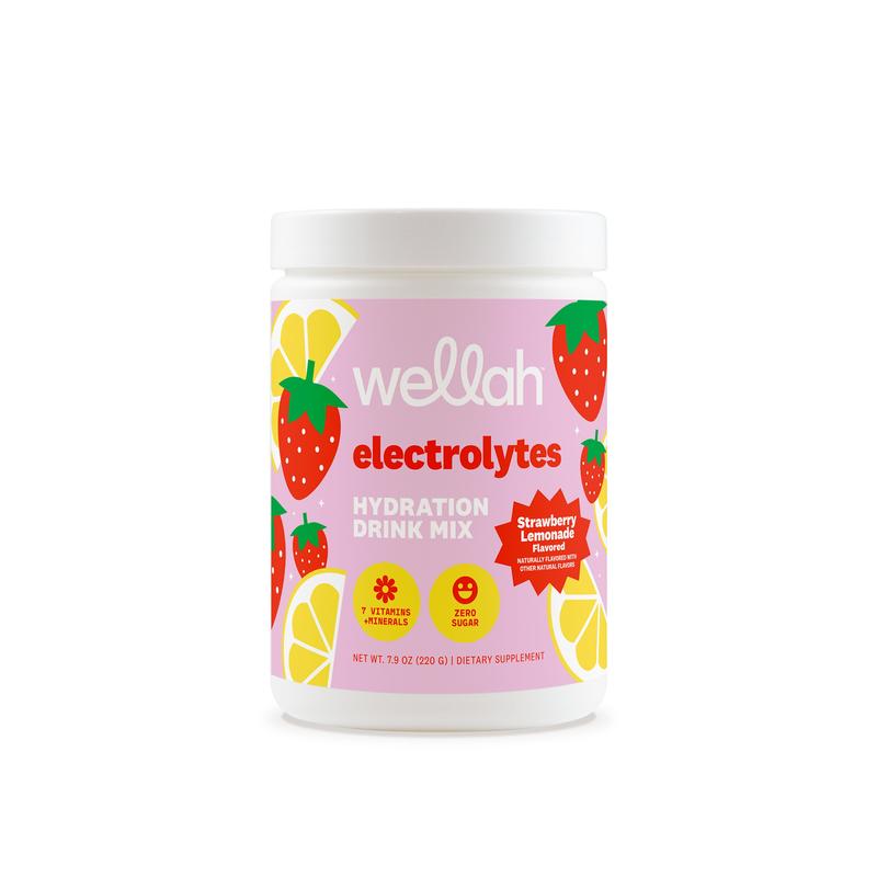 Wellah Electrolytes For Women | Hydration Drink Mix | Natural Flavored & Sweetened | 7 Vitamins & Minerals | Hydration for Woman | Micro Nutrients | Cellular Hydration | Skin Hydration |  electrolytes |  vitamins for women      50 Servings