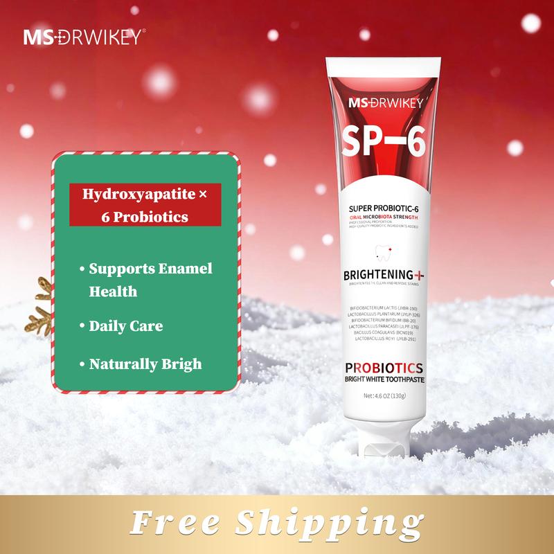 （MSDRWIKEY） SP-6 Toothpaste | Advanced Oral Care with Probiotics | Long-Lasting Fresh Breath & Enamel Protection | 4.59oz