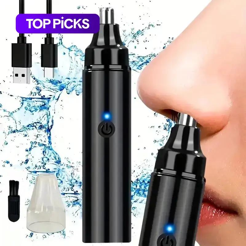 USB Rechargeable Cordless Nose Hair Trimmer, Electric Nose Hair Shaver, Personal Care Appliance for Men & Women, Hair Removal Solution